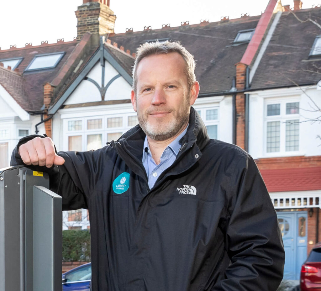 Man resisting charge point