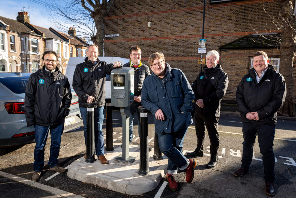 Six men resisting charge point