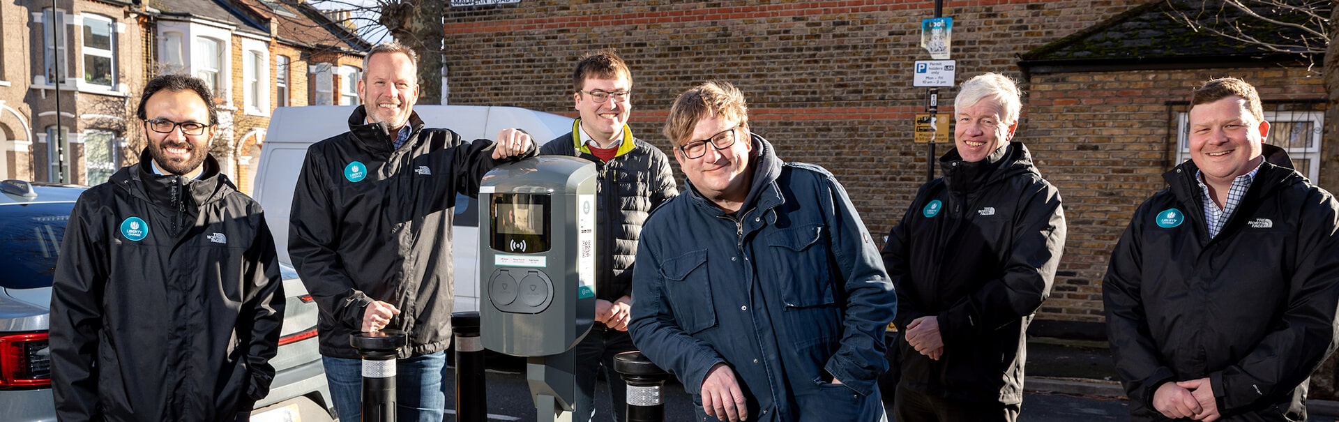 Six men resisting charge point