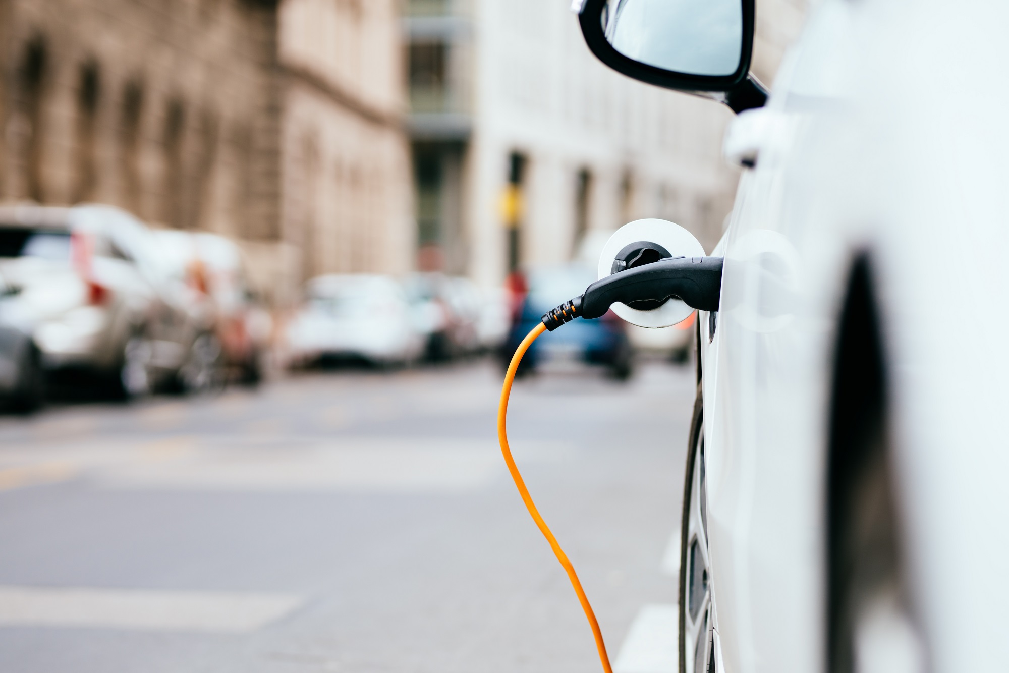 The car is connected to charging