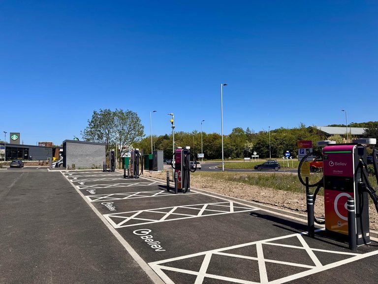 Believ delivers ultra-rapid EV charging site in major South Yorkshire development with Primesite Group